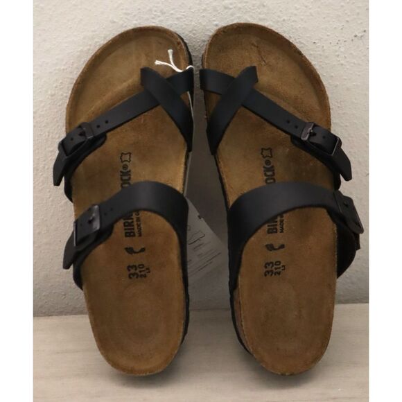 Birkenstock 1015555 Kids Sz EUR 33 US Ladies 2N Black Mayari Birko-Flor Sandals - Picture 3 of 16